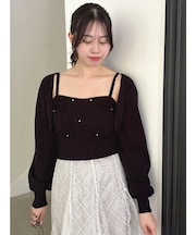 ケーブルビジューキャミ