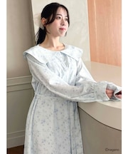 【ちいかわ/dazzlin specialcollection】フラワーパターンワンピース
