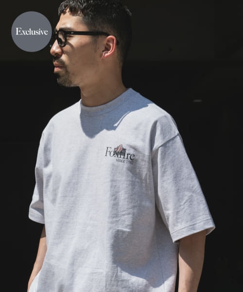 『別注』Foxfire×DOORS　焚火プリントTシャツ 別注』Foxfire×DOORS 焚火プリントTシャツ｜アーバンリサーチの