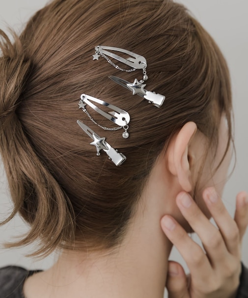 スターモチーフメタル4セットピン