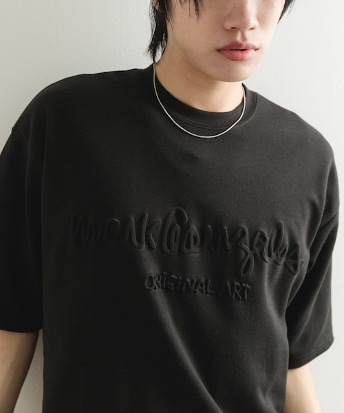 【公式】 アングスト Tシャツ ZEKE BLACK / RED GADID ANONIEMオリジナルボディのクルーネック