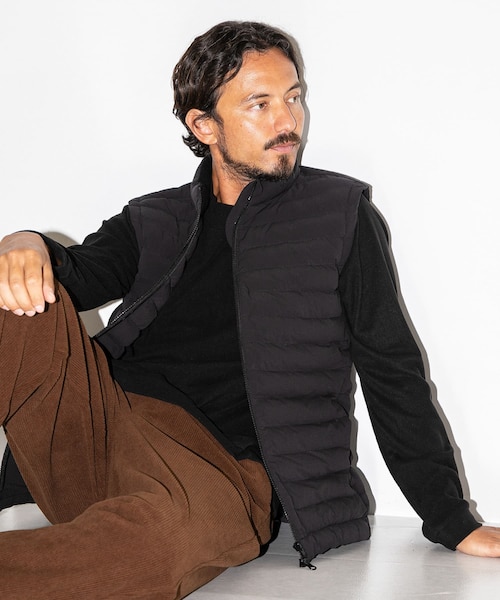 【美品】laundry 中綿 ベスト オールウェザー薄中綿ベスト【ALL WEATHER-tex】 (5442706A-75