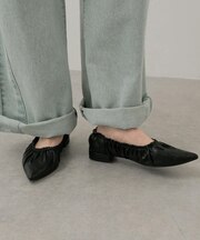 ギャザーフラットシューズ