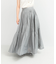 MARILYN MOON　sheer cotton gather skirt