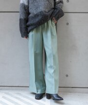 『TALLサイズ／WEB限定』ウールライクダブルタックワイドパンツ