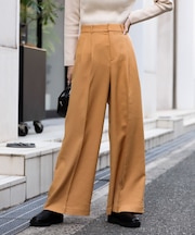 『TALLサイズ／WEB限定』ウールライクダブルタックワイドパンツ