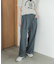 『3サイズ展開』『イージーケア』タックギャザーストレートパンツ