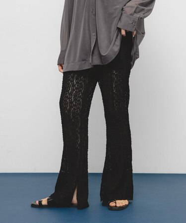 レースフレアイージーパンツ