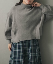 『一部WEB限定カラー』ストレッチショルダータックセーター