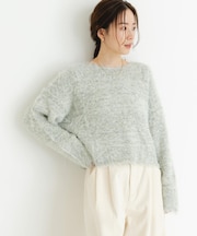 ラメミックスシャギーニット