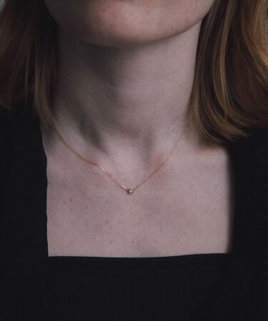 decor『デコール』　18K Dia Necklace0.1ct