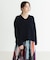 HAMILTON WOOL 畦Vネックニット