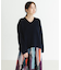 HAMILTON WOOL 畦Vネックニット
