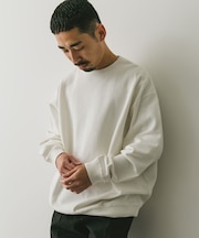 裏起毛鹿の子プルオーバー