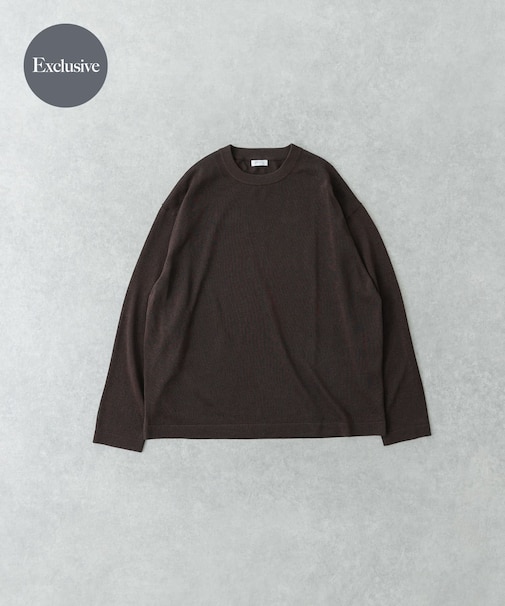 『別注』crepuscule×UR　Washi Knit Long-Sleeve T-shirts