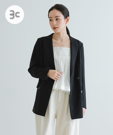 『2サイズ展開』ダブルブレストブレザージャケット