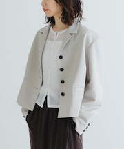 new basic ボックスショートジャケット