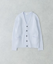 new basic COTTON CASHMERE WIDE RIB CARDIGAN