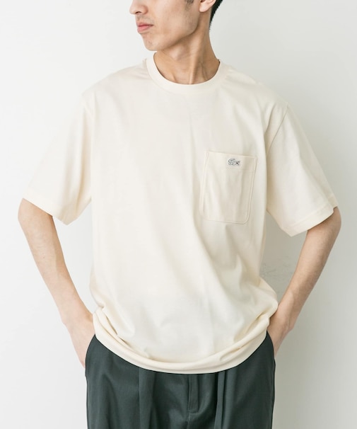 LACOSTE　アウトラインクロックポケットTシャツ