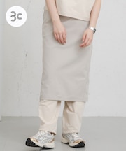 『吸水速乾/UVカット』coolmaxカーブラインストレートスカート