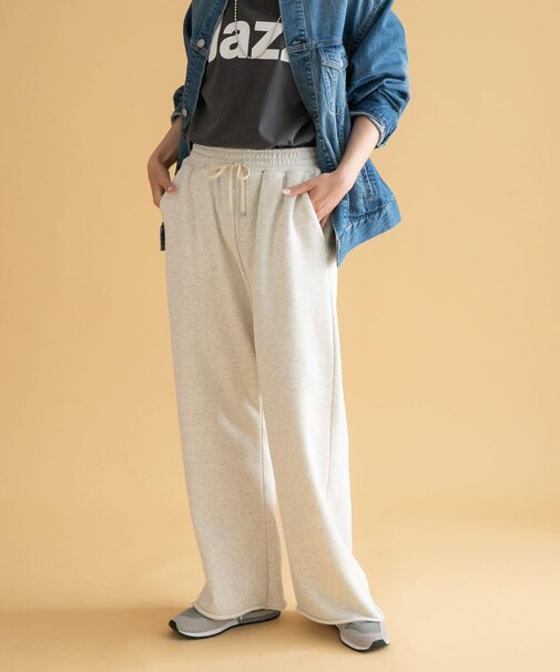 スウェットワイドパンツ
