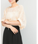 TORRAZZO DONNA　Botanical pattern spangle blouse