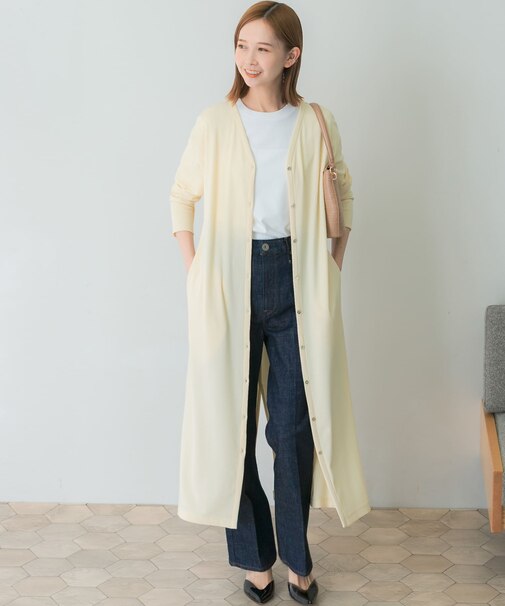 2wayネックリブカットソーワンピース