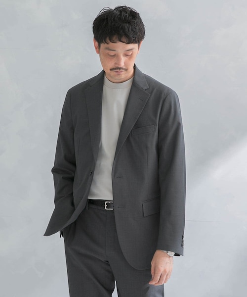 【NAVY】『イージーケア』LIFE STYLE TAILOR クリアツイルコンフォータブルスマートジャケット イージーケア』LIFE STYLE TAILOR クリアツイルコンフォータブル