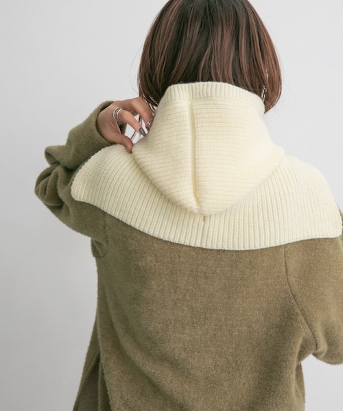 美品 YOKE 23AW 近年モデル ニット バラクラバ ビッグフード ブラック ビッグニットバラクラバ｜アーバンリサーチの通販｜&mall（アンド