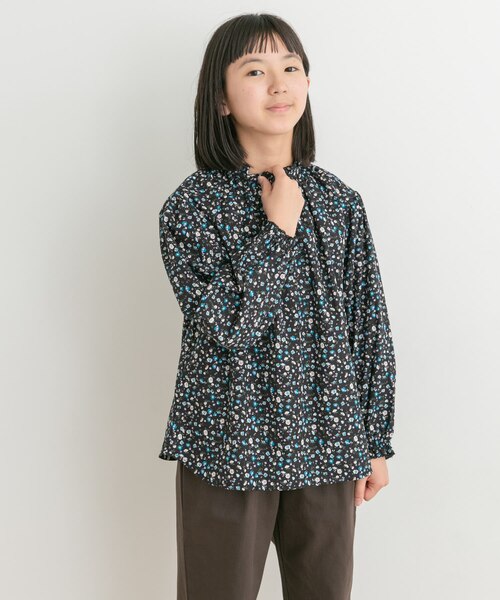 R5201 シップス LIBERTYプリント2WAY長袖ブラウス 花柄 ギャザー R5201 シップス LIBERTYプリント2WAY長袖ブラウス 花柄 ギャザー