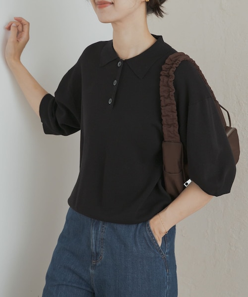★美品★ アーバンリサーチ ニット 半袖 ポロシャツ Lサイズ ニットポロシャツ｜アーバンリサーチの通販｜&mall（アンド
