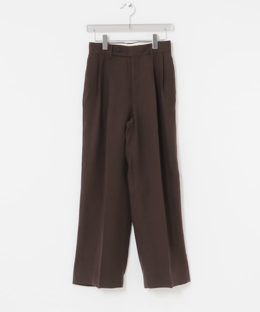 new basic　ダブルクロスキュプラパンツ