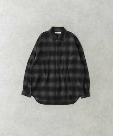 オンブレーチェックシャツ