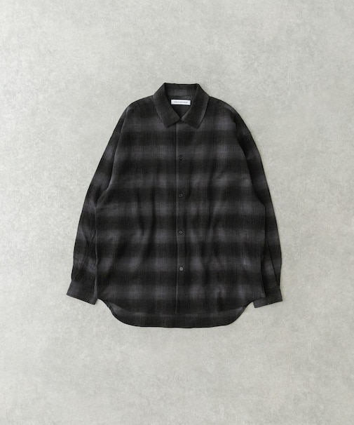 オンブレーチェックシャツ