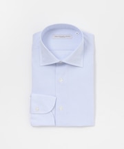 『イージーケア』LIFE STYLE TAILOR　セミワイド細ストライプシャツ