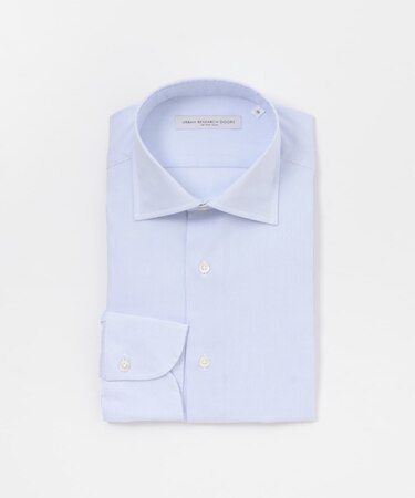 『イージーケア』LIFE STYLE TAILOR　セミワイド細ストライプシャツ