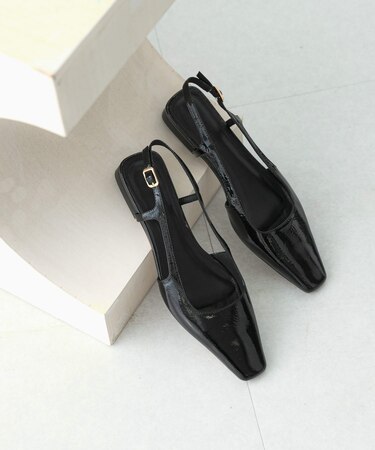 Mollini　エナメルフラットシューズ