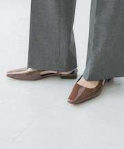 Mollini エナメルフラットシューズ