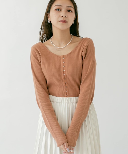フロントホックデザイントップス フロントホックデザイントップス（その他トップス）｜Darich