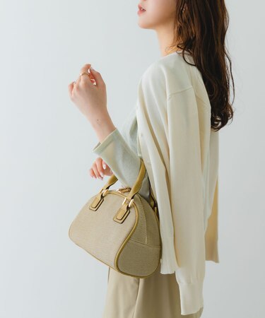 ラウンドミニボストンバッグ