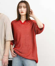 『ユニセックス』『洗濯可』ミックススキッパーニット