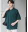 『洗濯可』ストレッチニットポロショートスリーブTシャツ