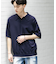 『洗濯可』ストレッチニットポロショートスリーブTシャツ