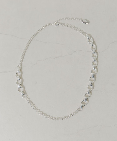 チェーンコンビネーションボリュームネックレス