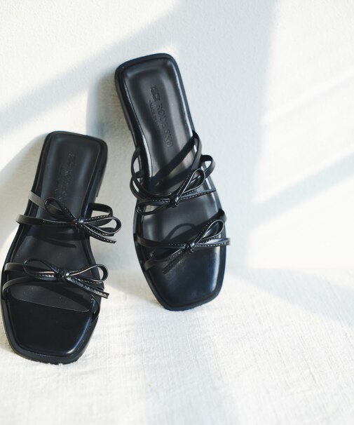 『MADE IN JAPAN』ダブルリボンフラットサンダル