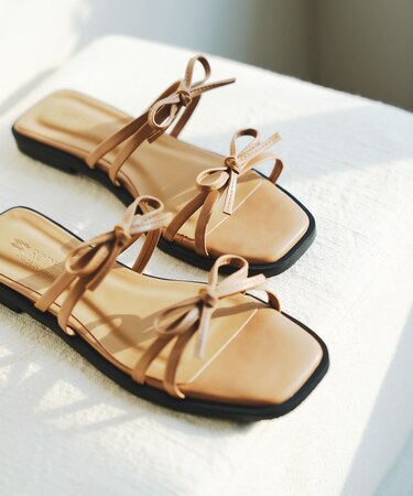 『MADE IN JAPAN』ダブルリボンフラットサンダル