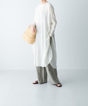 ガーゼロングチュニック