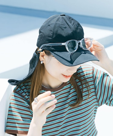 『撥水／UVカット』サンシェードキャップ