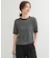 リンガー半袖ニットTシャツ