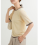 リンガー半袖ニットTシャツ